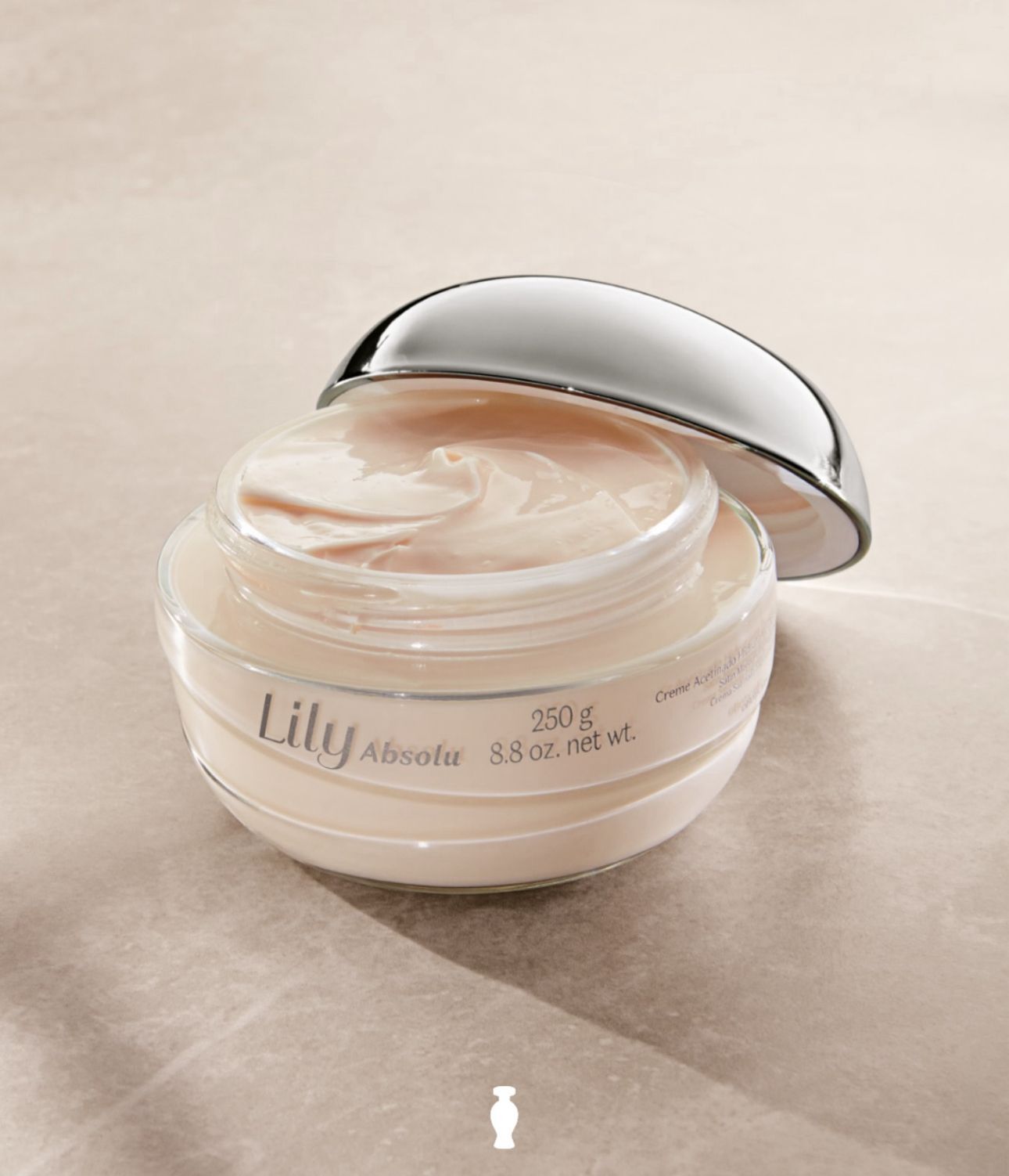 Creme Acetinado Hidratante Desodorante Corporal Lily Absolu, 250g