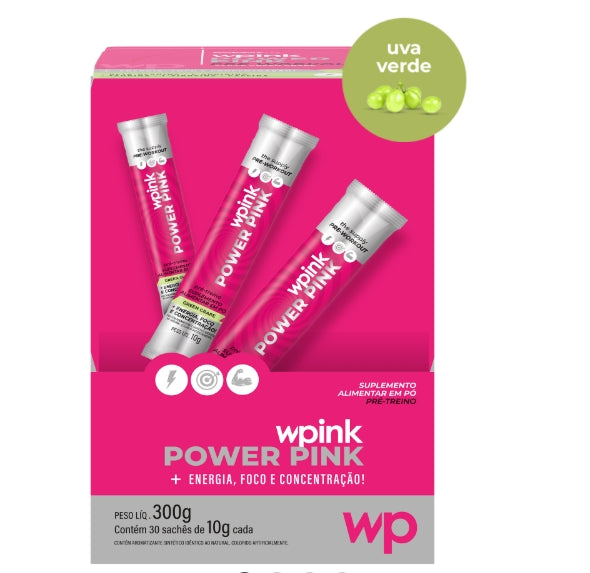 Power pink de uva verde - pré-treino – 300g