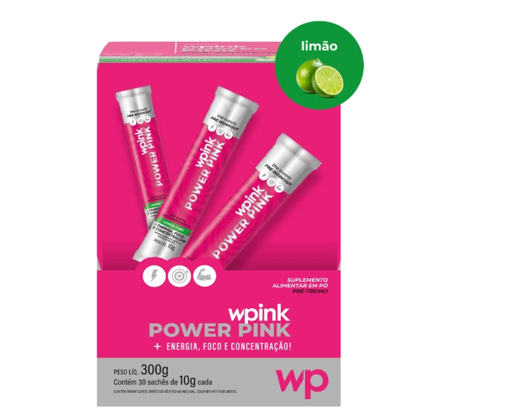 power pink de limão - pré-treino – 300g