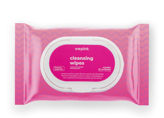 Cleansing Wipes Lenço Umedecido Demaquilante 25 un. - Wepink