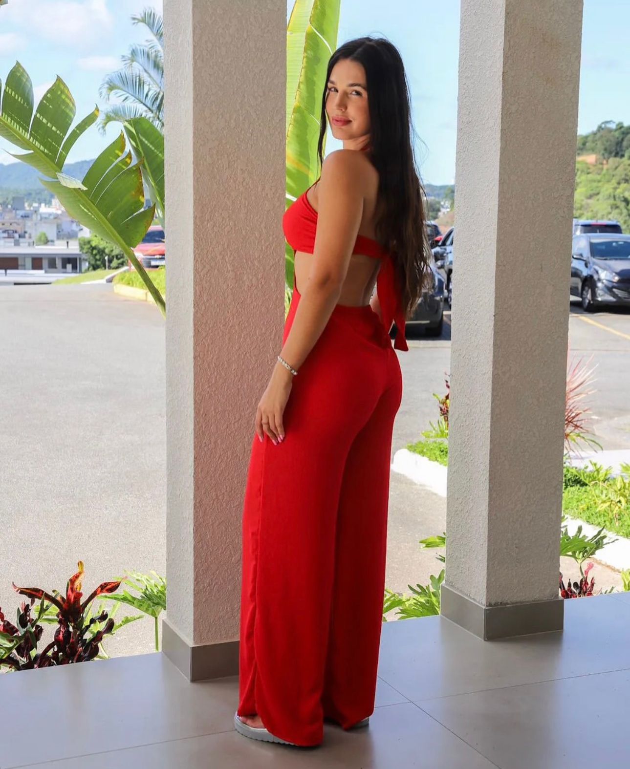 Macacão Babi vermelho