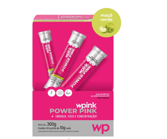 power pink de maçã verde - pré-treino – 300g