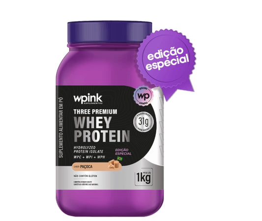 three premium whey protein paçoca