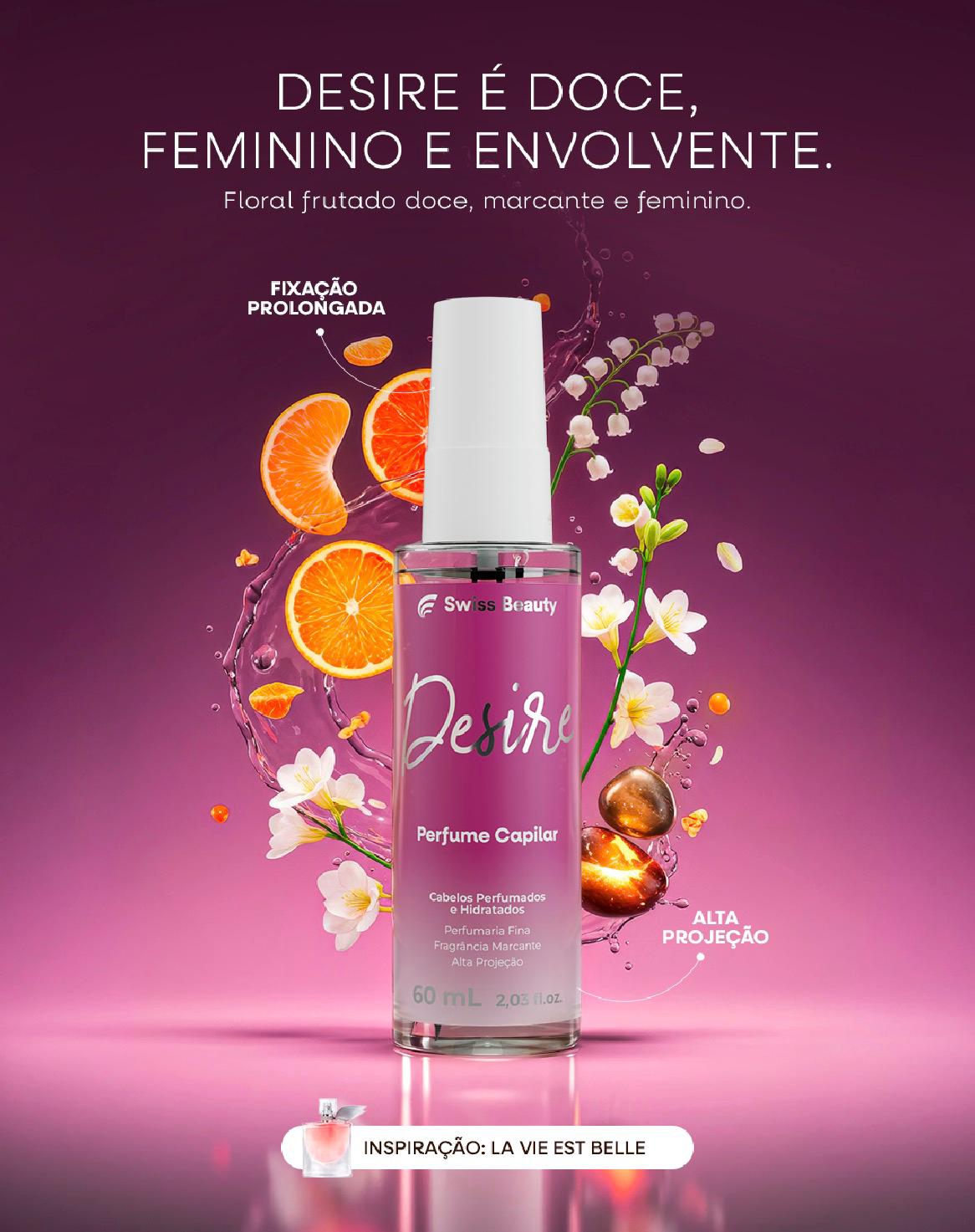 Perfume capilar Swiss Beauty - 60 ML
