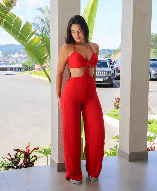 Macacão Babi vermelho