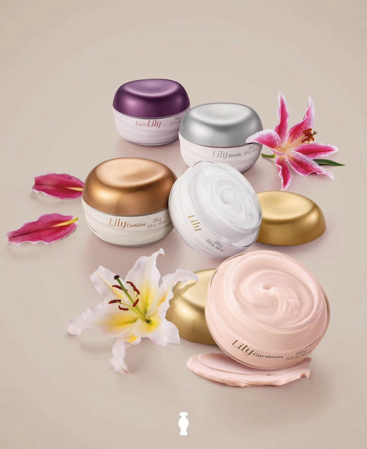 Creme Acetinado Hidratante Desodorante Corporal Lily Gardénia 250g