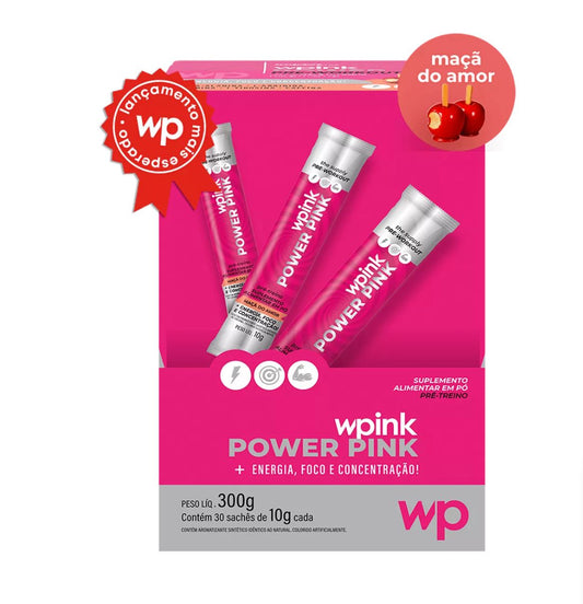 power pink de maça do amor - pré-treino – 300g